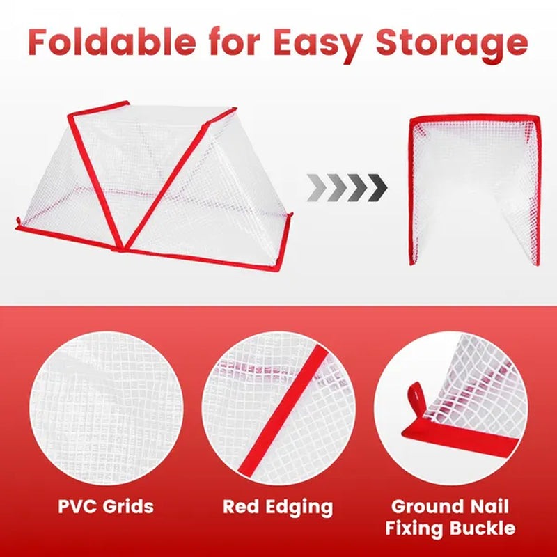 Plant Cover Cages 4 Pack Garden Row Netting Frost Guard – image 4