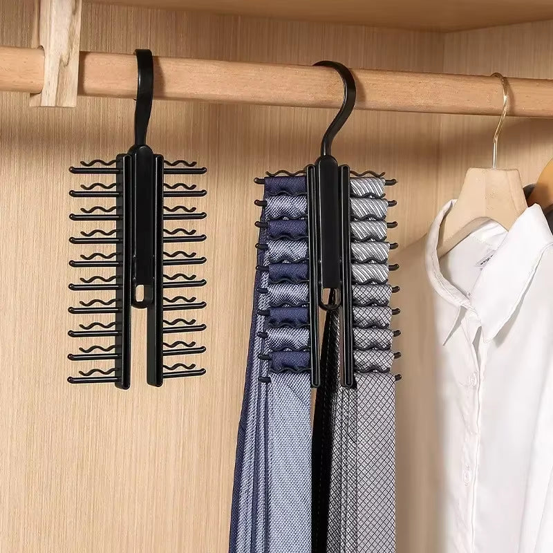 Tie Hanger – Rotating 20-Row Necktie and Belt Rack – image 4