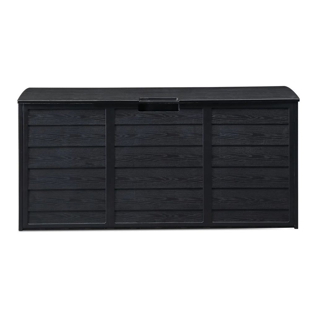 75 Gallon Deck Box with Lockable Lid and Wheels, Outdoor Storage – image 2