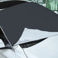 Windshield Snow Cover - Magnetic Frost Guard with Door Flaps