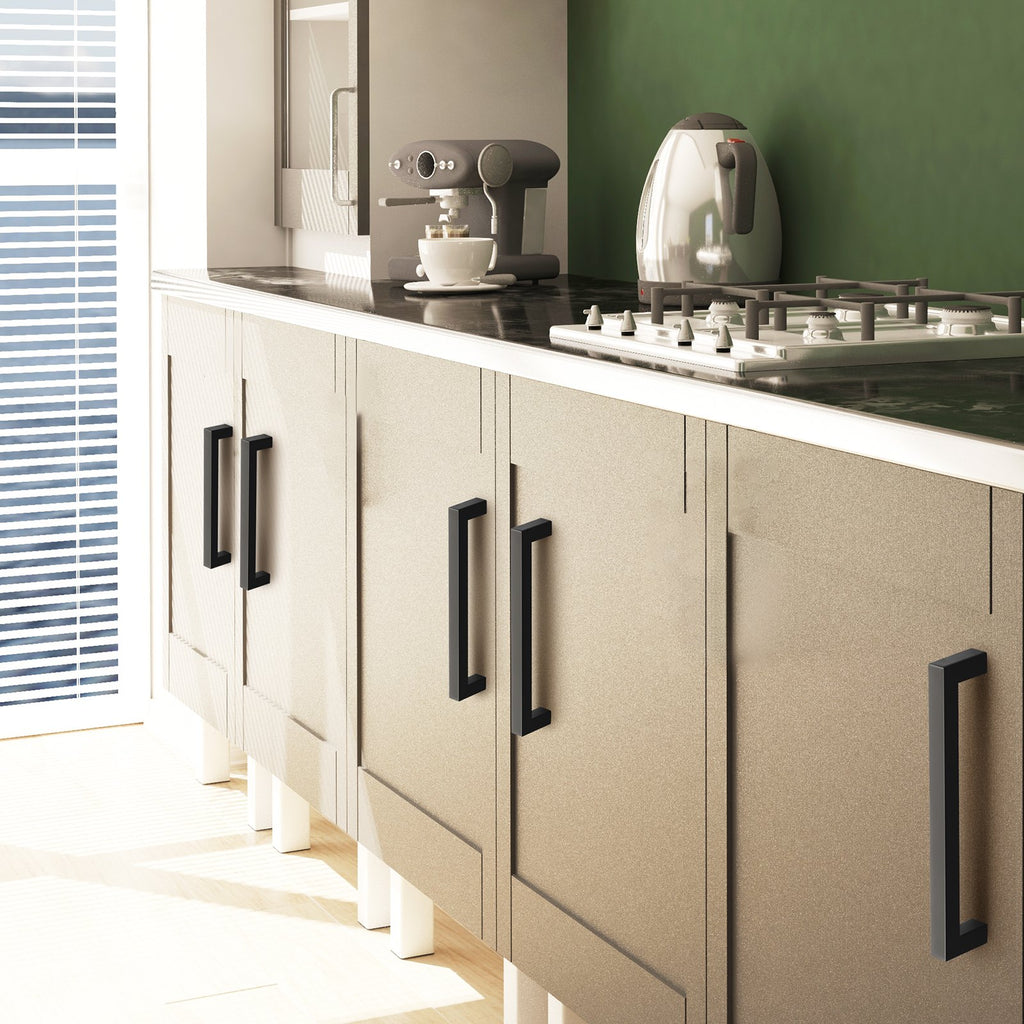 30 Pack Matte Black Cabinet Pulls 3.86 in Stainless Steel Handles – image 1