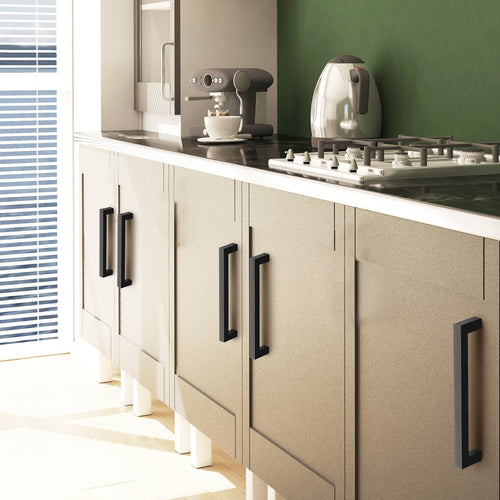 30 Pack Matte Black Cabinet Pulls 3.86 in Stainless Steel Handles – image 1