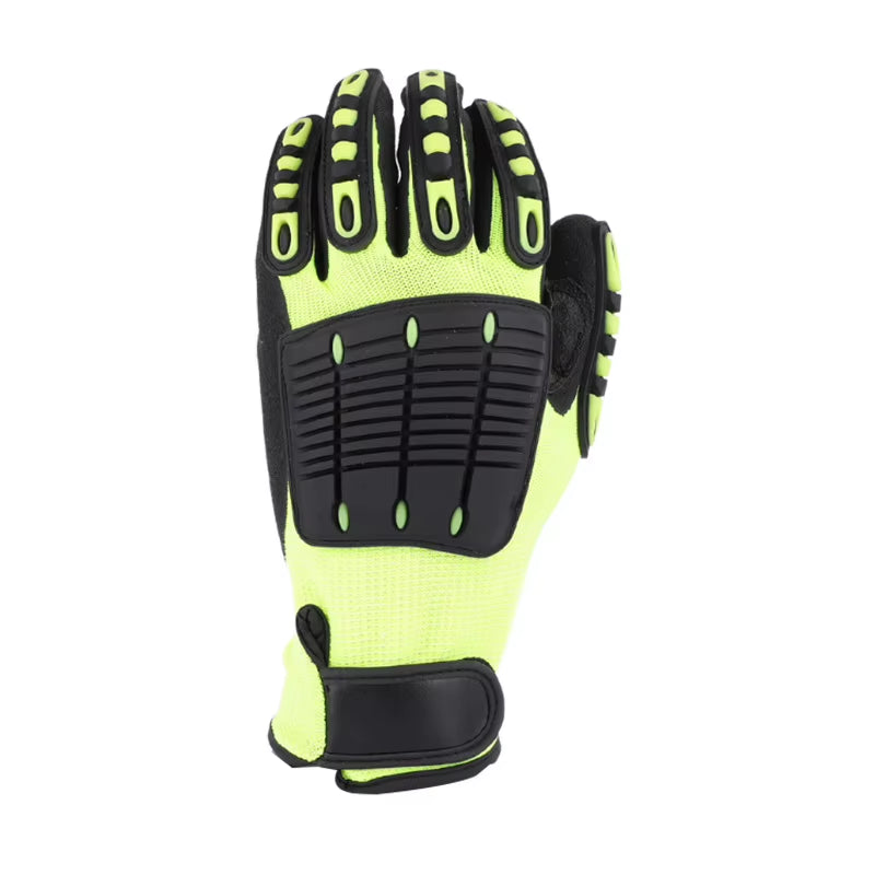 Oilfield Impact Gloves with TPR Knuckle Guards, Anti-Vibration Grip – image 1