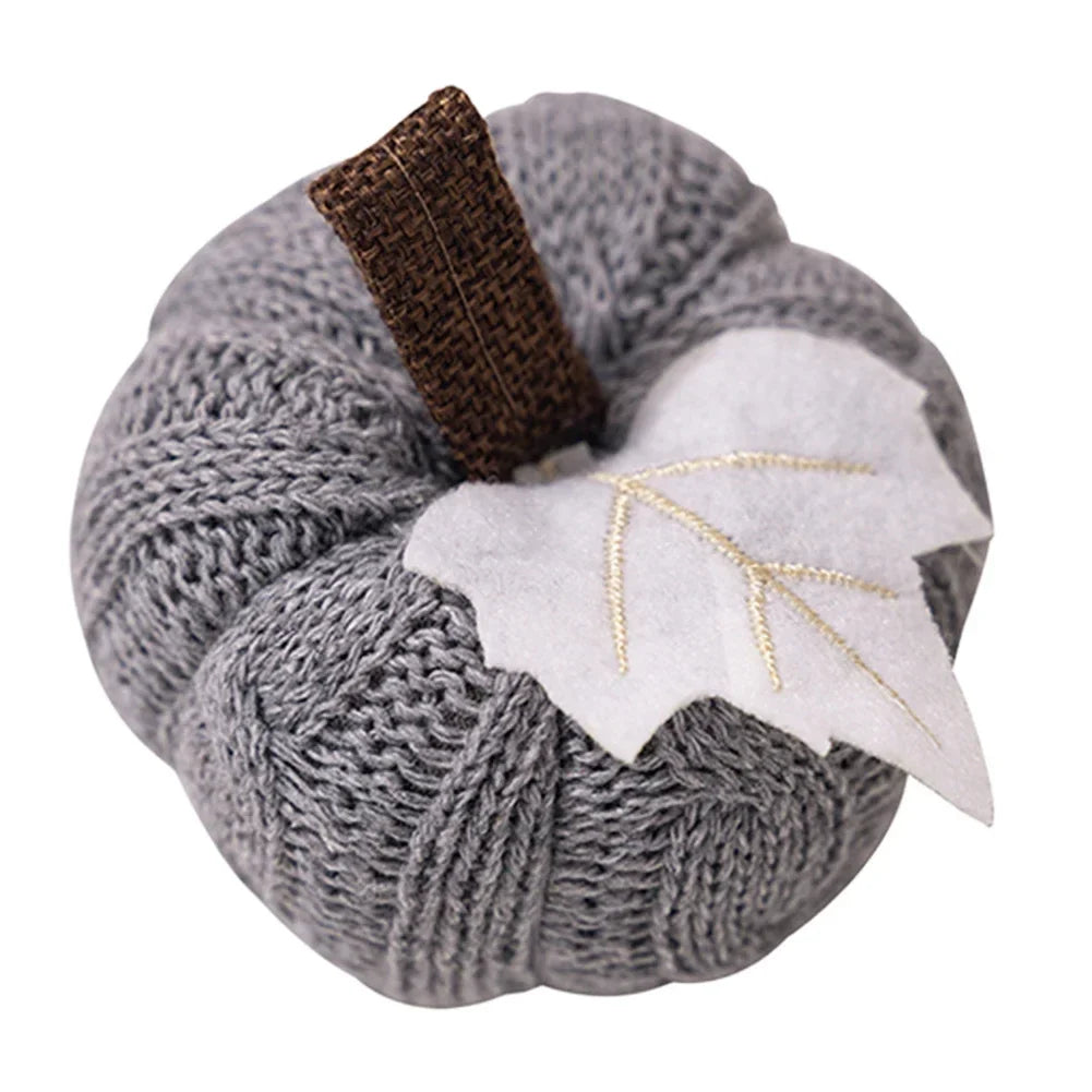 Knitted Pumpkin Decoration – 9 cm Soft Fall Pumpkin Ornament – image 6