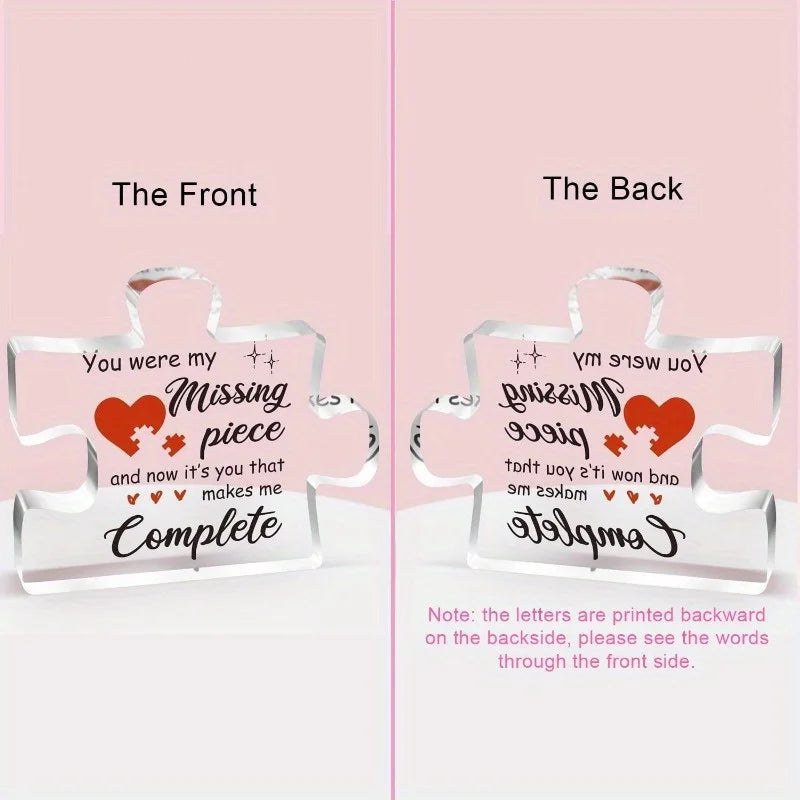 Carved Acrylic Love Plaque - Romantic Gift for Her – image 2