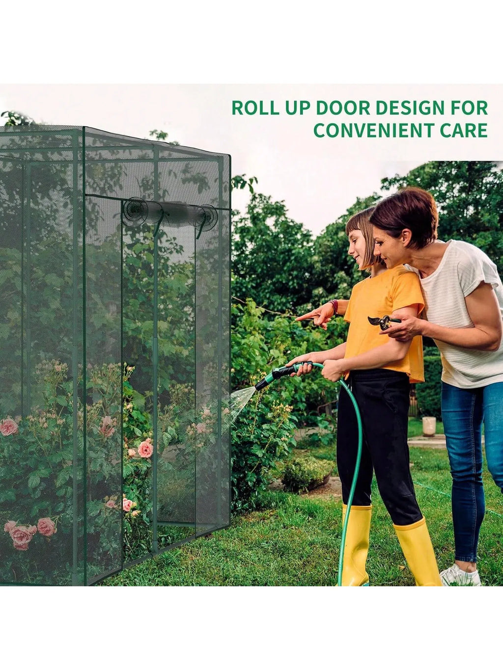 Garden Crop Cage 6.5 x 3.3 x 6 Ft Plant Cover with Zipper Door – image 5