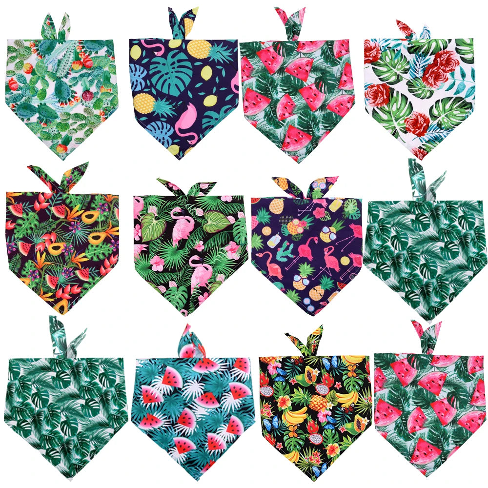 8-Pack Fruit Print Dog Bandanas – image 7