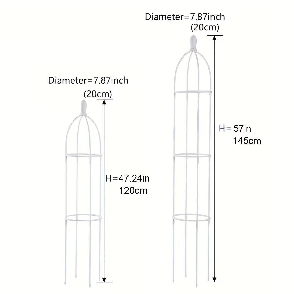 Garden Obelisk Trellis - Tower Plant Support for Climbing Vines – image 4