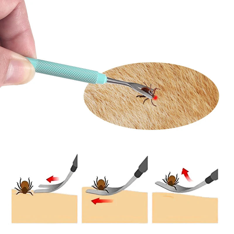 Pet Tick Tweezers 2-Pack - Stainless Steel Grooming Tool – image 5