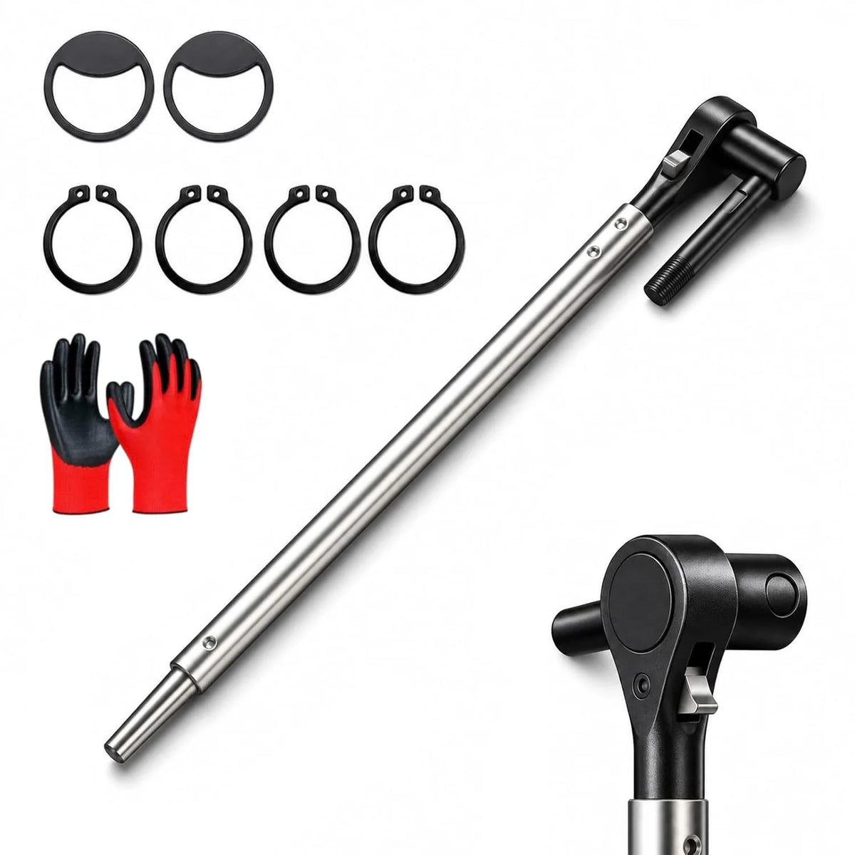 Winch Bar Ratchet for Flatbed Strap Winches, Reversible