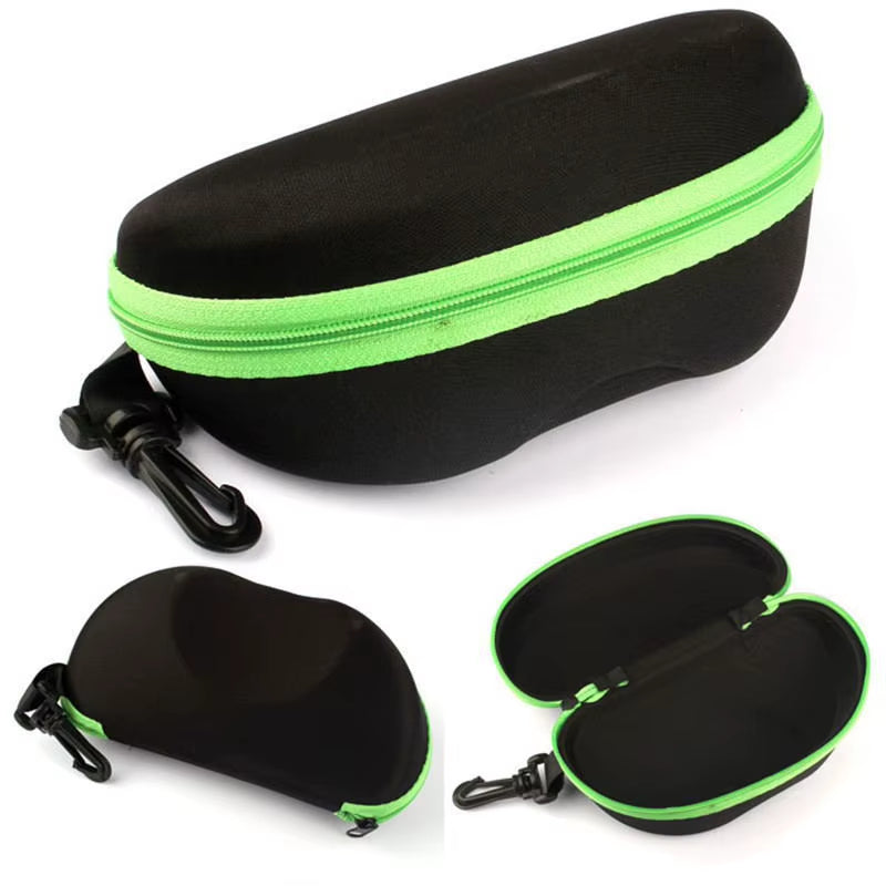 Sunglasses Case, Hard EVA Zipper Glasses Case in Black – image 2