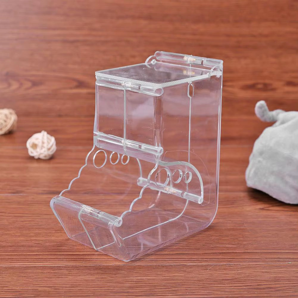 Hamster Feeder, Clear Hanging Food Dispenser for Small Pet Cages – image 7
