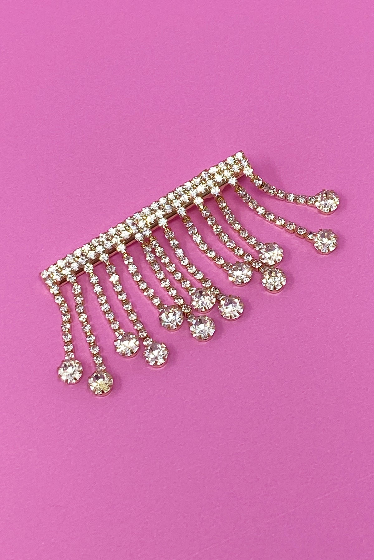 Hair Clip, Sparkling Cascade Decorative Barrette – image 6