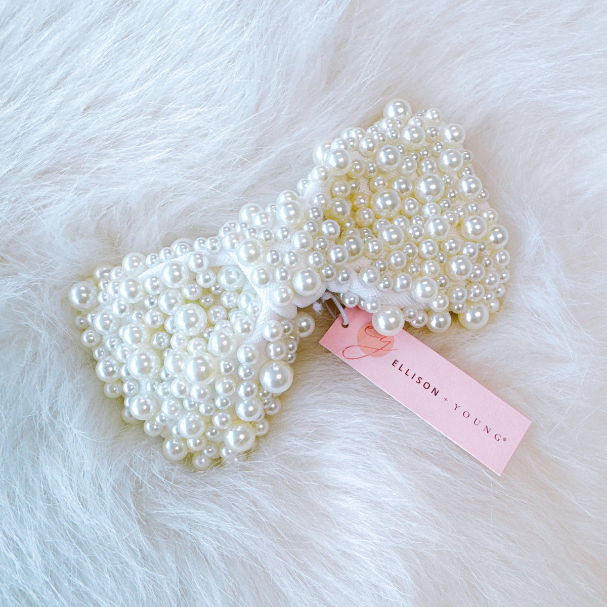 Hair Clip, Pearl Adorned Bow – image 3