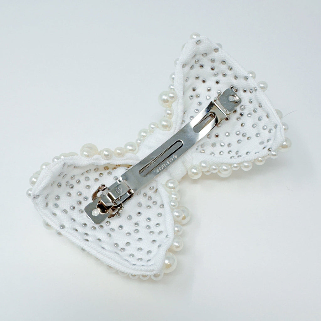 Hair Clip, Pearl Adorned Bow – image 4
