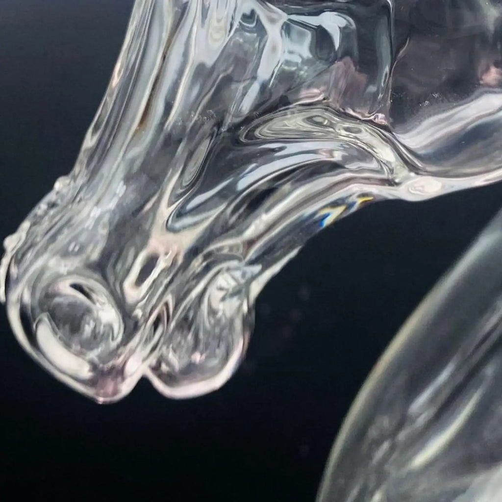 Horse Head Glass Liquor Decanter – image 4