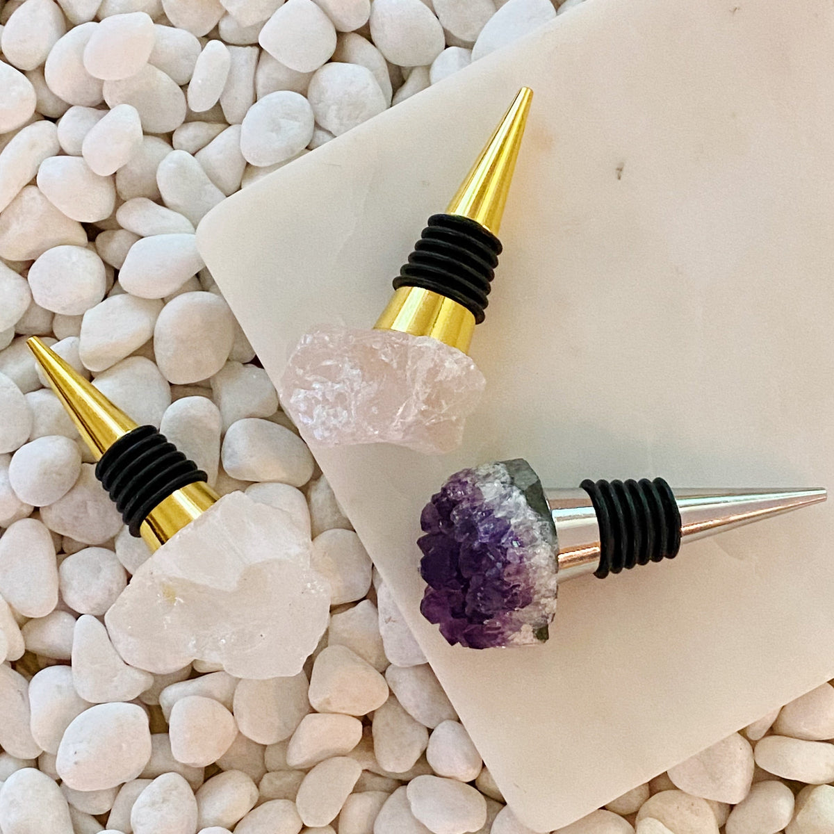 Natural Stone Wine Stopper – Amazonite Bottle Stopper