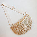 Cheetah Foil Belt Sling Bag – Crossbody with Wide Strap – image 2
