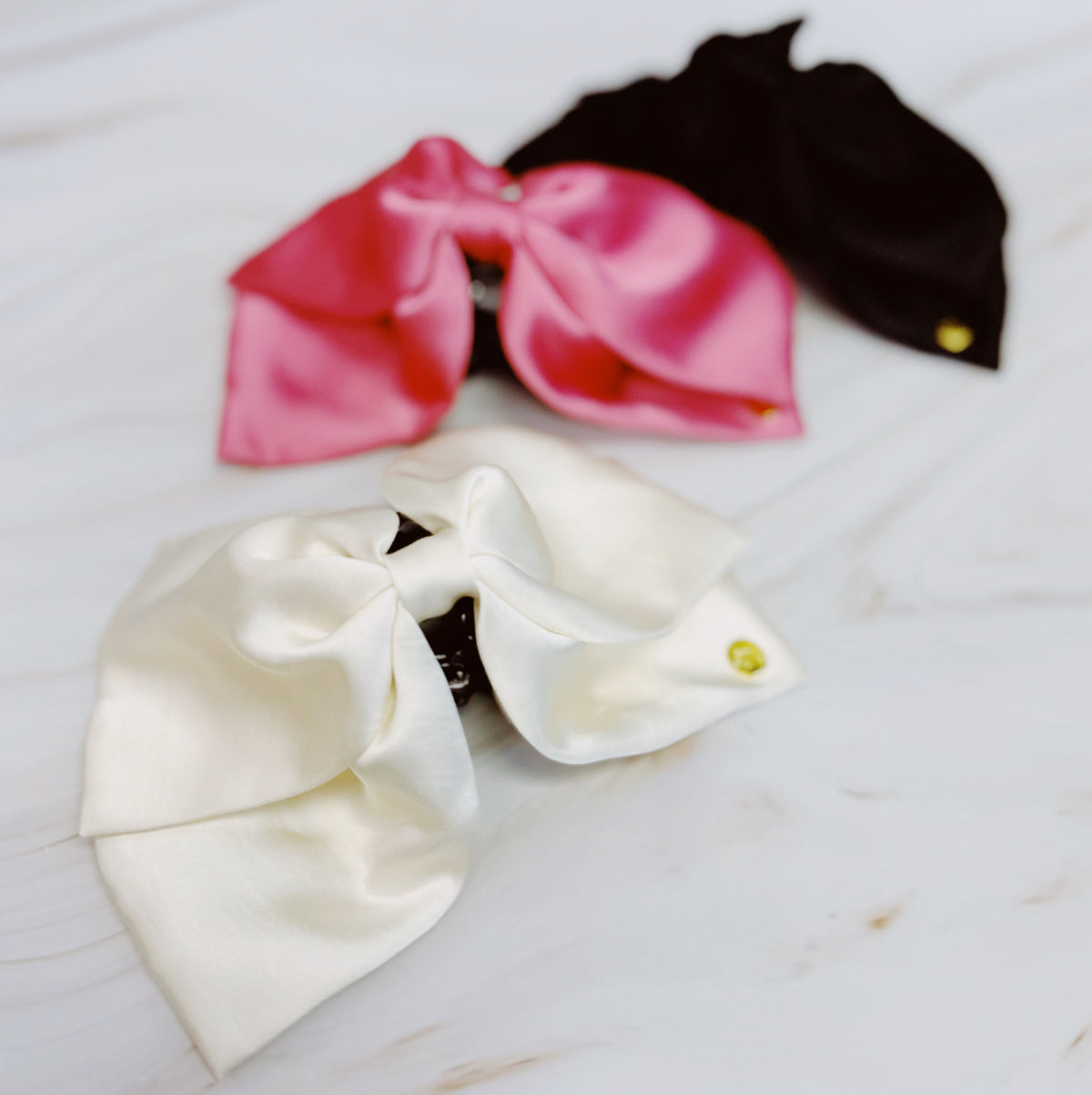 Bow Hair Claw Clip – Large Velvet Bow Claw, 7 Inch – image 2