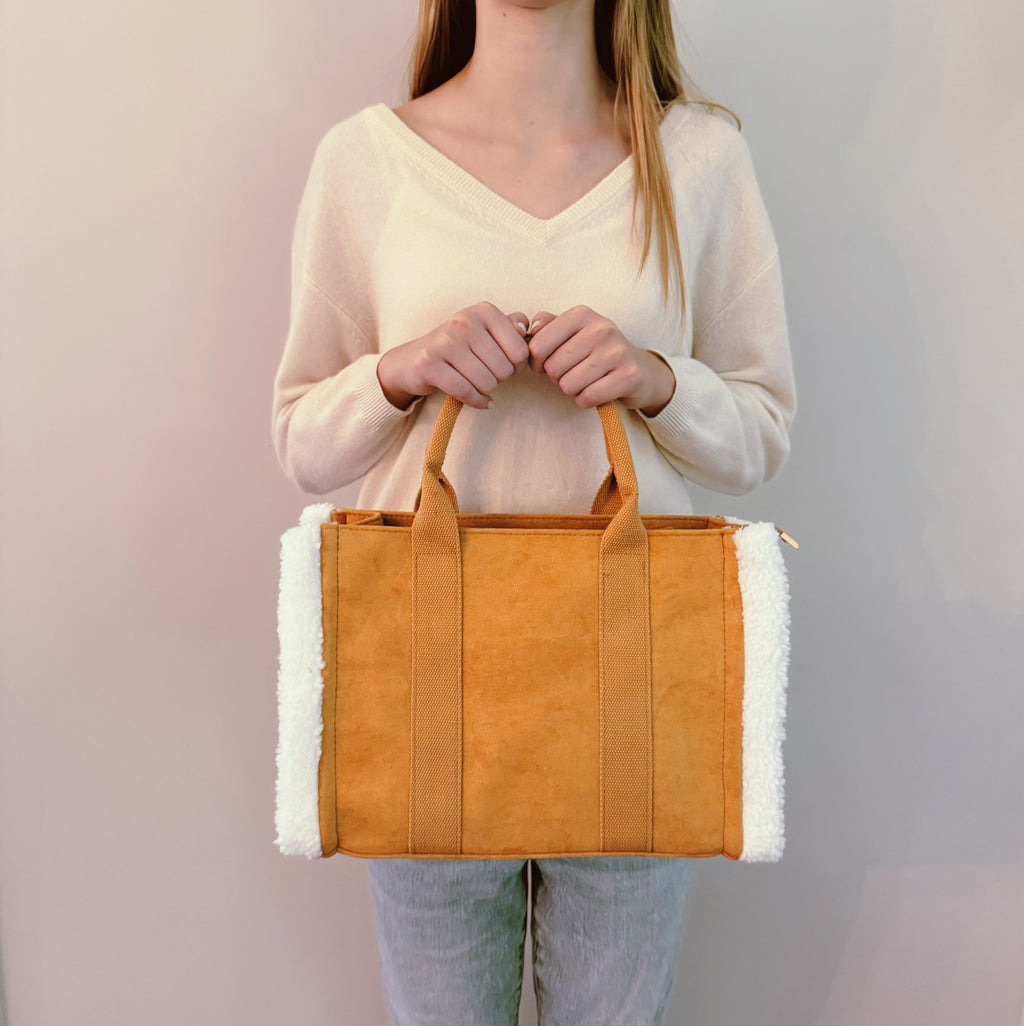 Teddy Tote Crossbody Bag with Handles and Adjustable Strap – image 3
