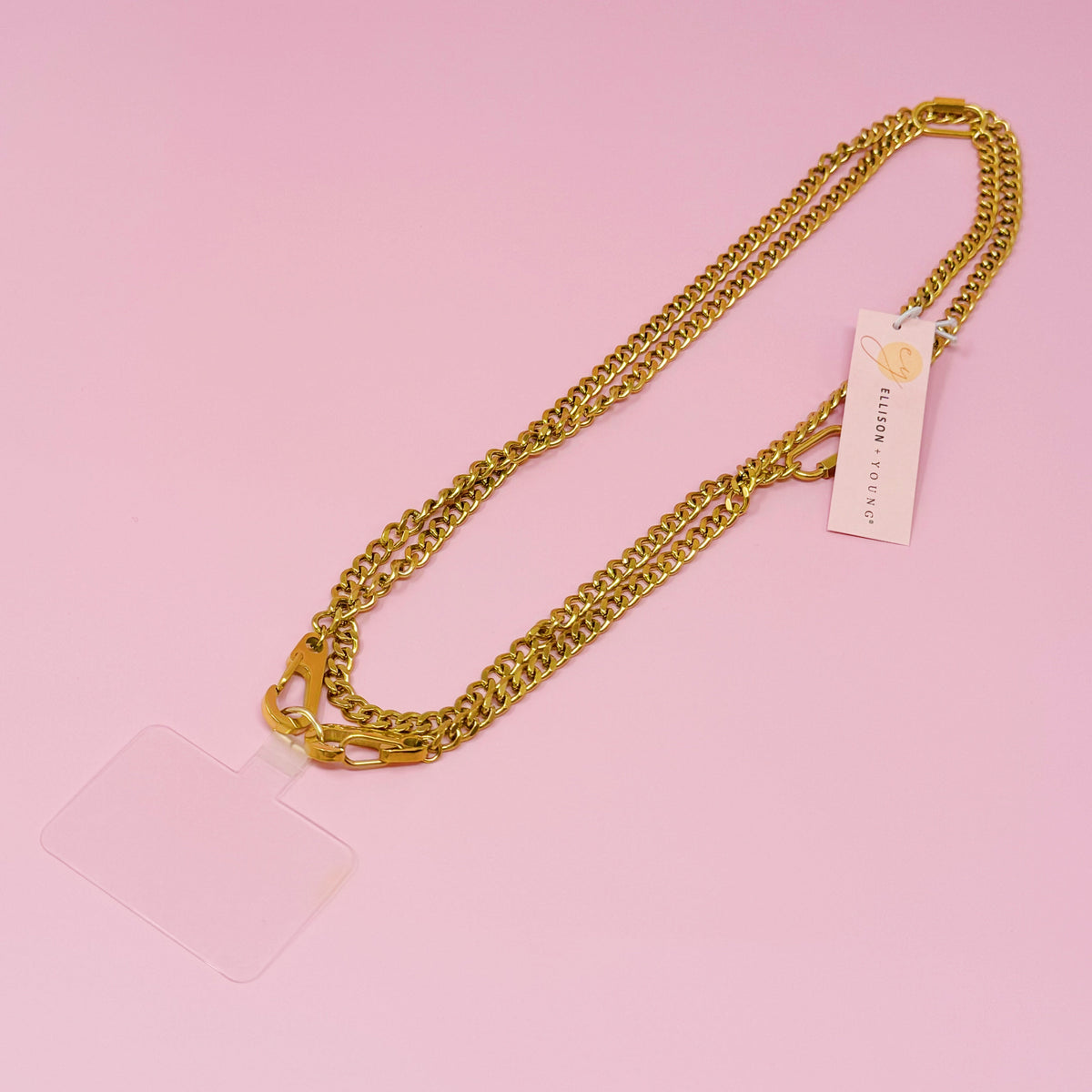 Gold Chain Phone Lanyard – Crossbody Phone Strap, 46 in – image 8