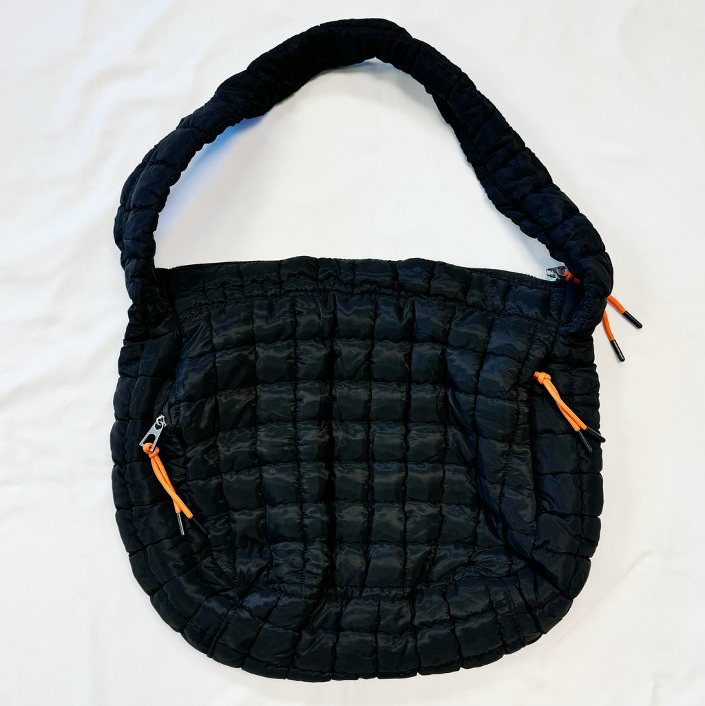 Puffy Quilted Shoulder Bag – Large Crossbody Tote – image 2