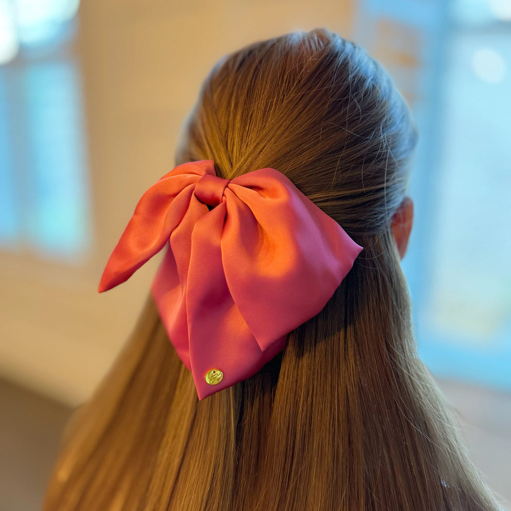 Bow Hair Claw Clip – Large Velvet Bow Claw, 7 Inch