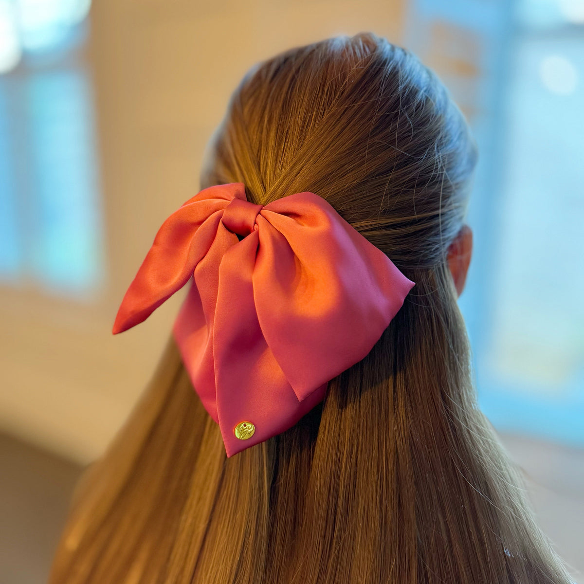 Bow Hair Claw Clip – Large Velvet Bow Claw, 7 Inch