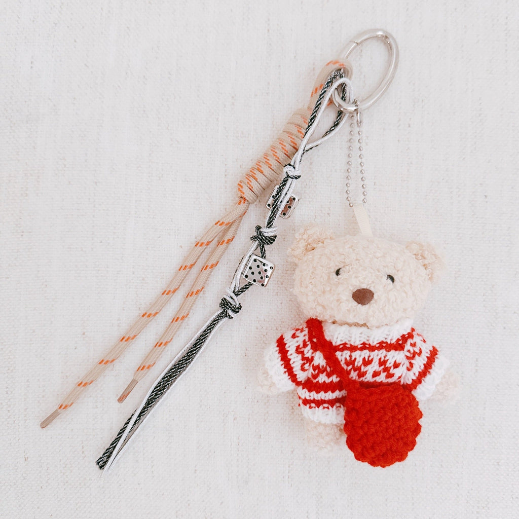 Nordic Sweater Bear Bag Charm – Winter Purse Accessory – image 2
