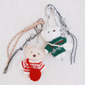 Nordic Sweater Bear Bag Charm – Winter Purse Accessory
