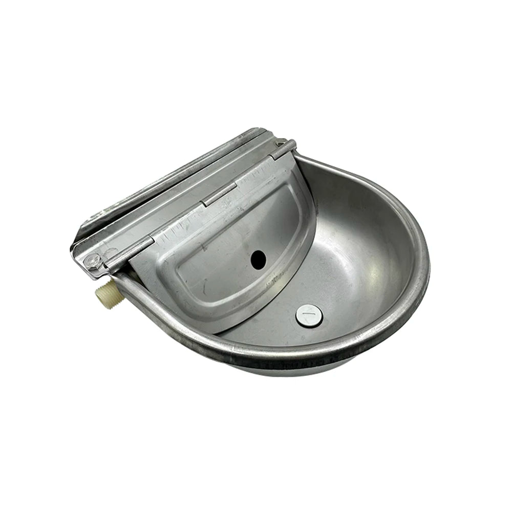 Stainless Steel Automatic Livestock Water Bowl with Float Valve – image 3