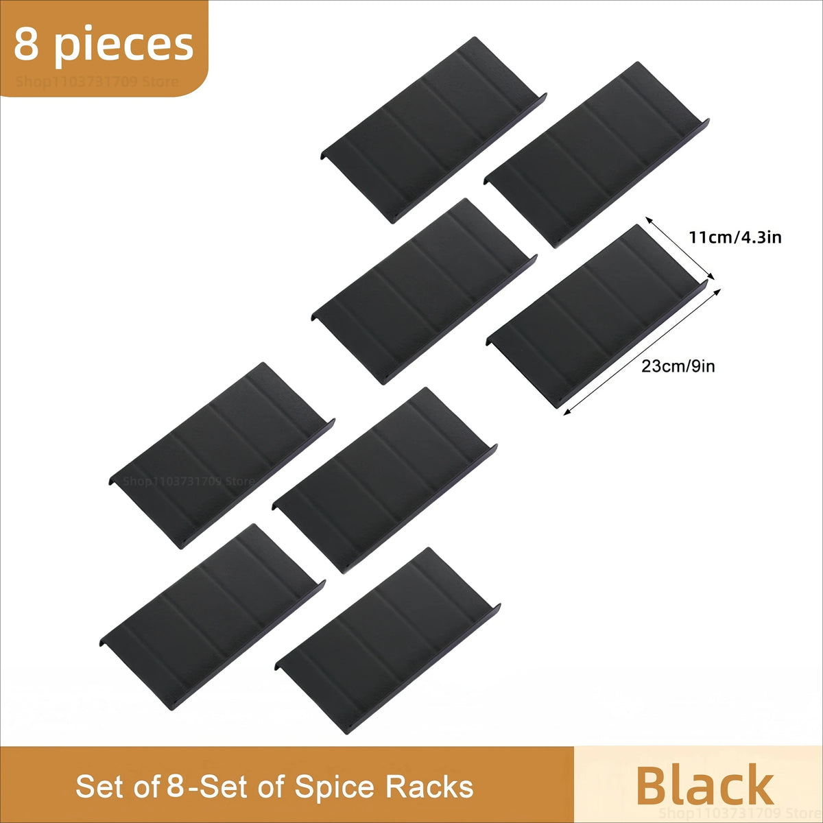 Spice Drawer Organizer – 4-Tier Adjustable Spice Jar Insert – image 10