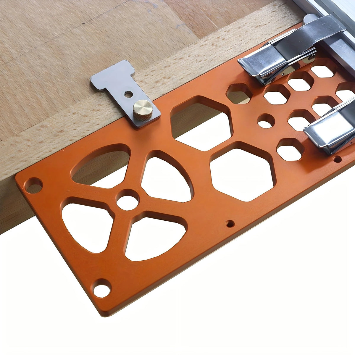 Track Saw Square Guide Rail Angle Stop – 90 Degree Aluminum – image 3