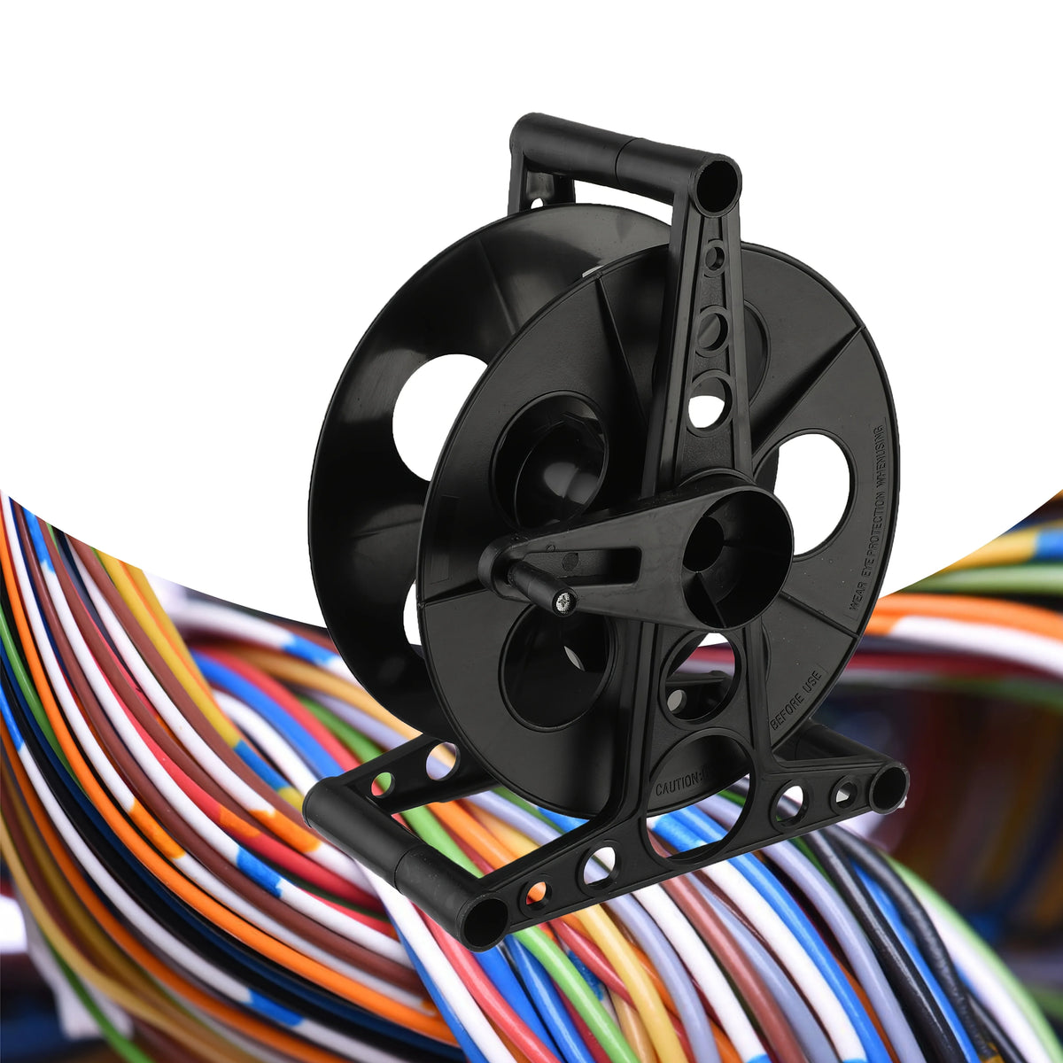 Heavy Duty Cord and Hose Storage Reel with Stand and Crank – image 2