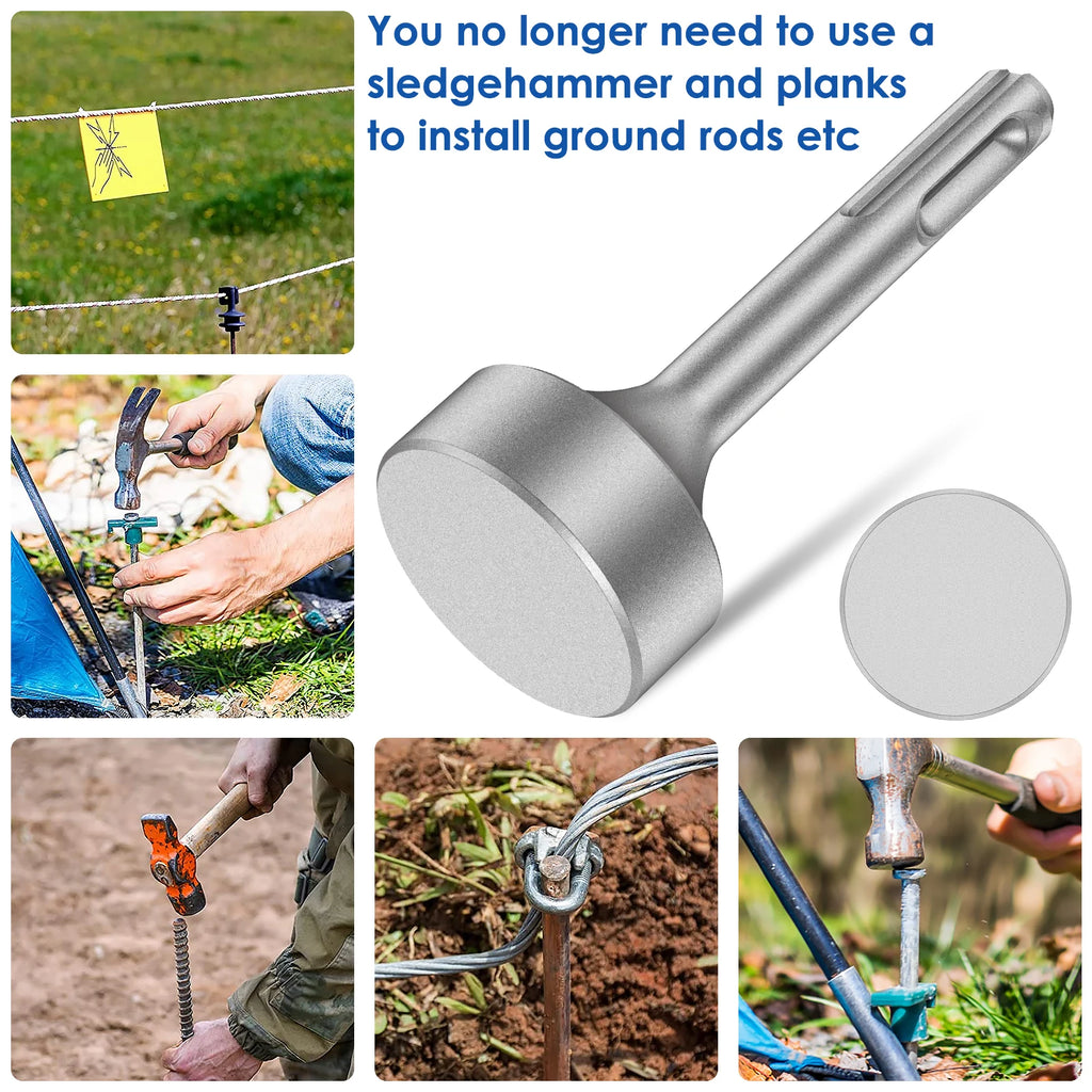 Electrician SDS Plus Ground Rod Driver, Forged Steel – image 6