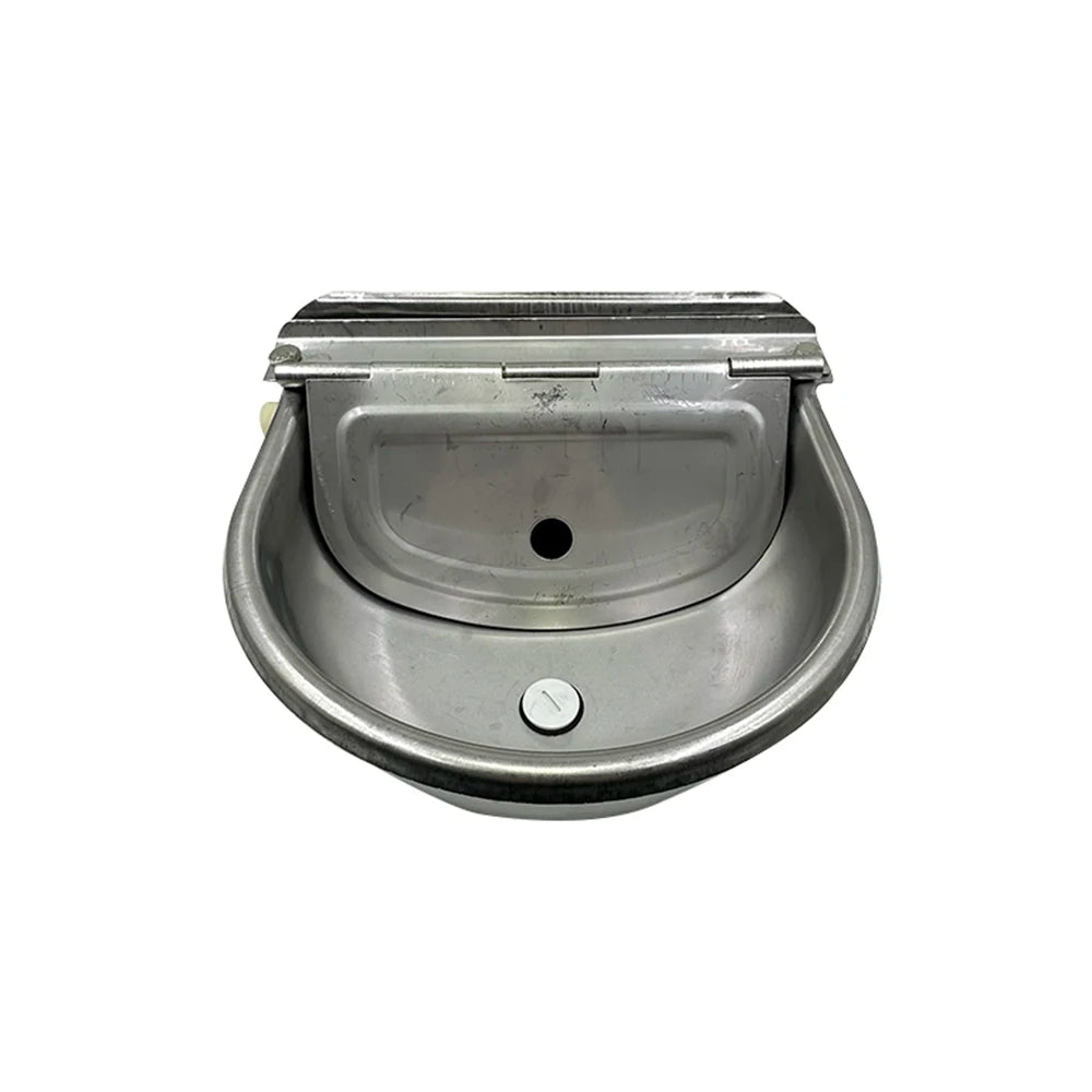 Stainless Steel Automatic Livestock Water Bowl with Float Valve – image 5