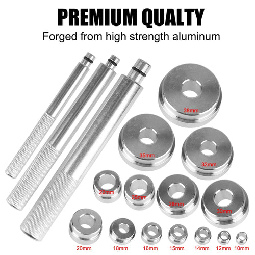 Bearing Race and Seal Driver Set, 17-Piece Aluminum Installer Kit