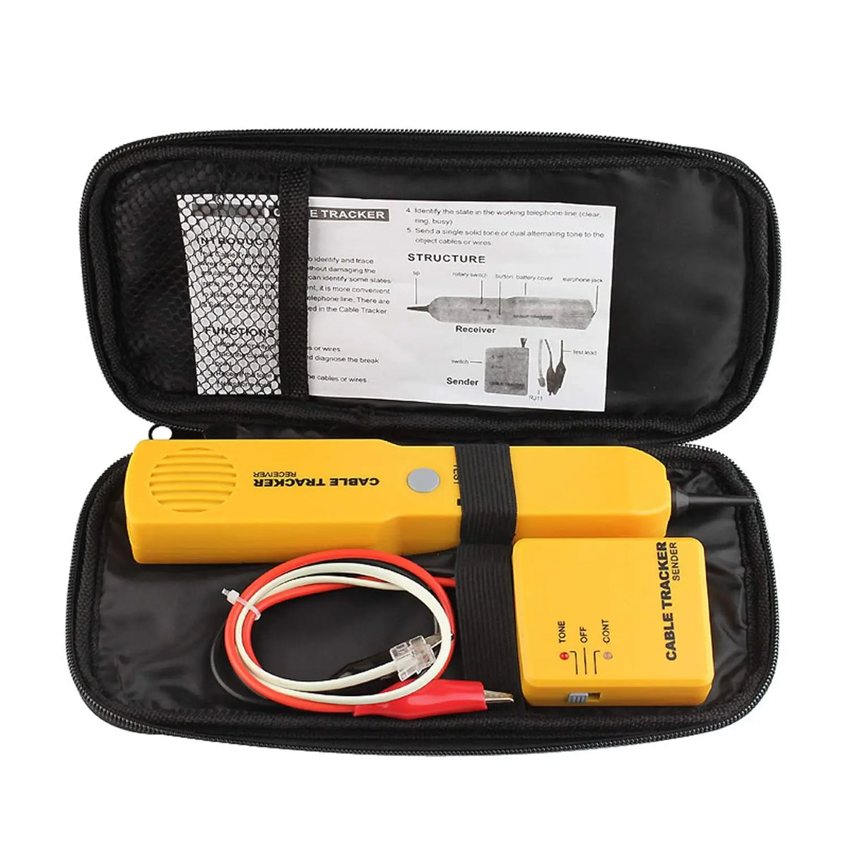 Electrical Wire Tracer Tone Generator and Probe Kit, Cable Tester – image 6