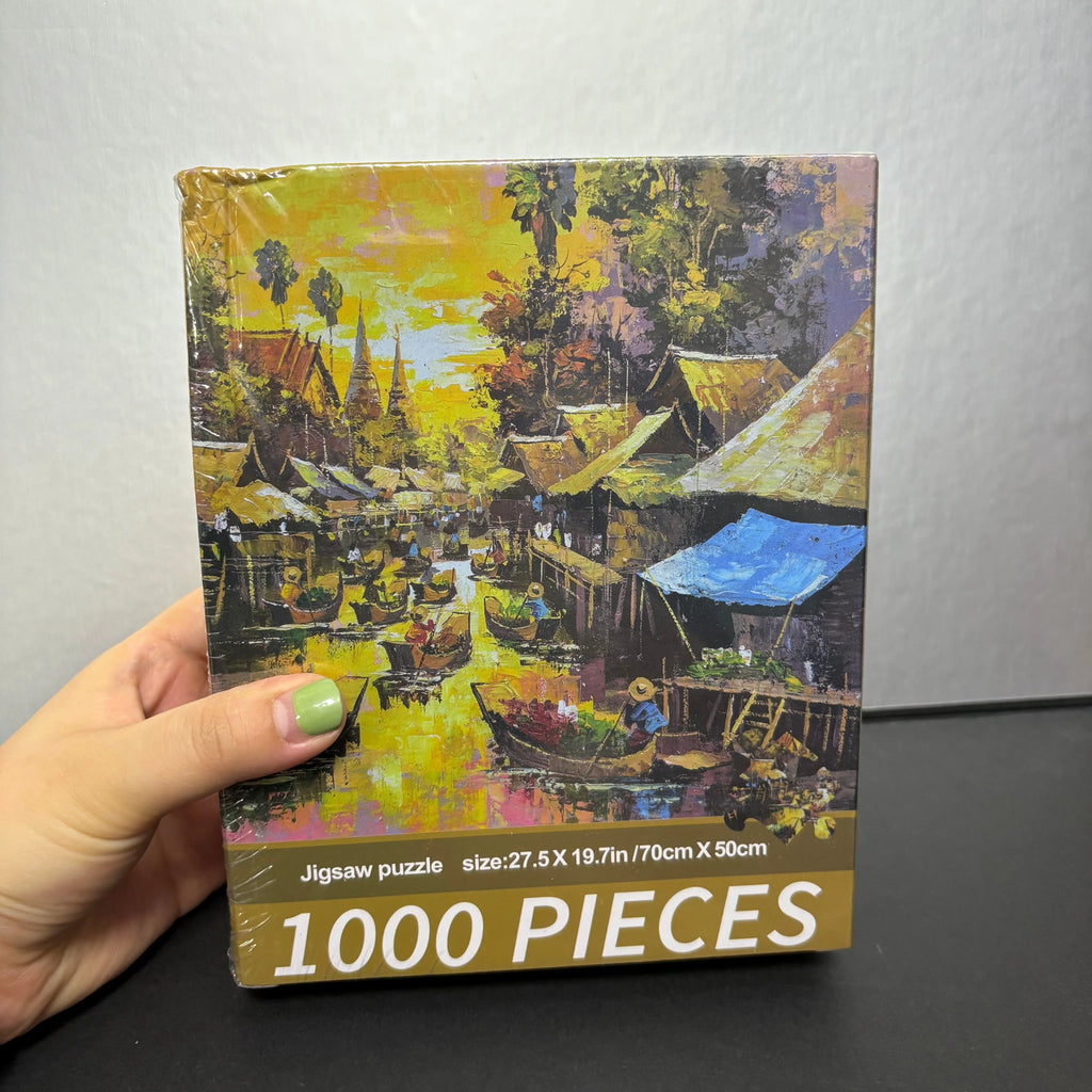 1000 Piece Jigsaw Puzzle for Adults - Forest River Landscape Art – image 2