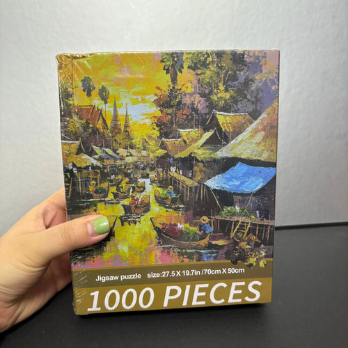 1000 Piece Jigsaw Puzzle for Adults - Forest River Landscape Art – image 2