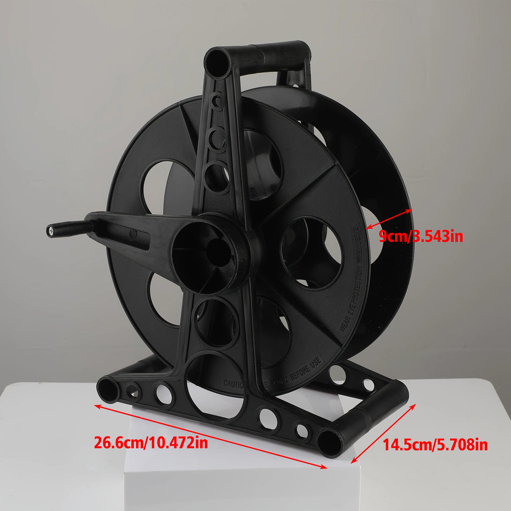Heavy Duty Cord and Hose Storage Reel with Stand and Crank – image 3