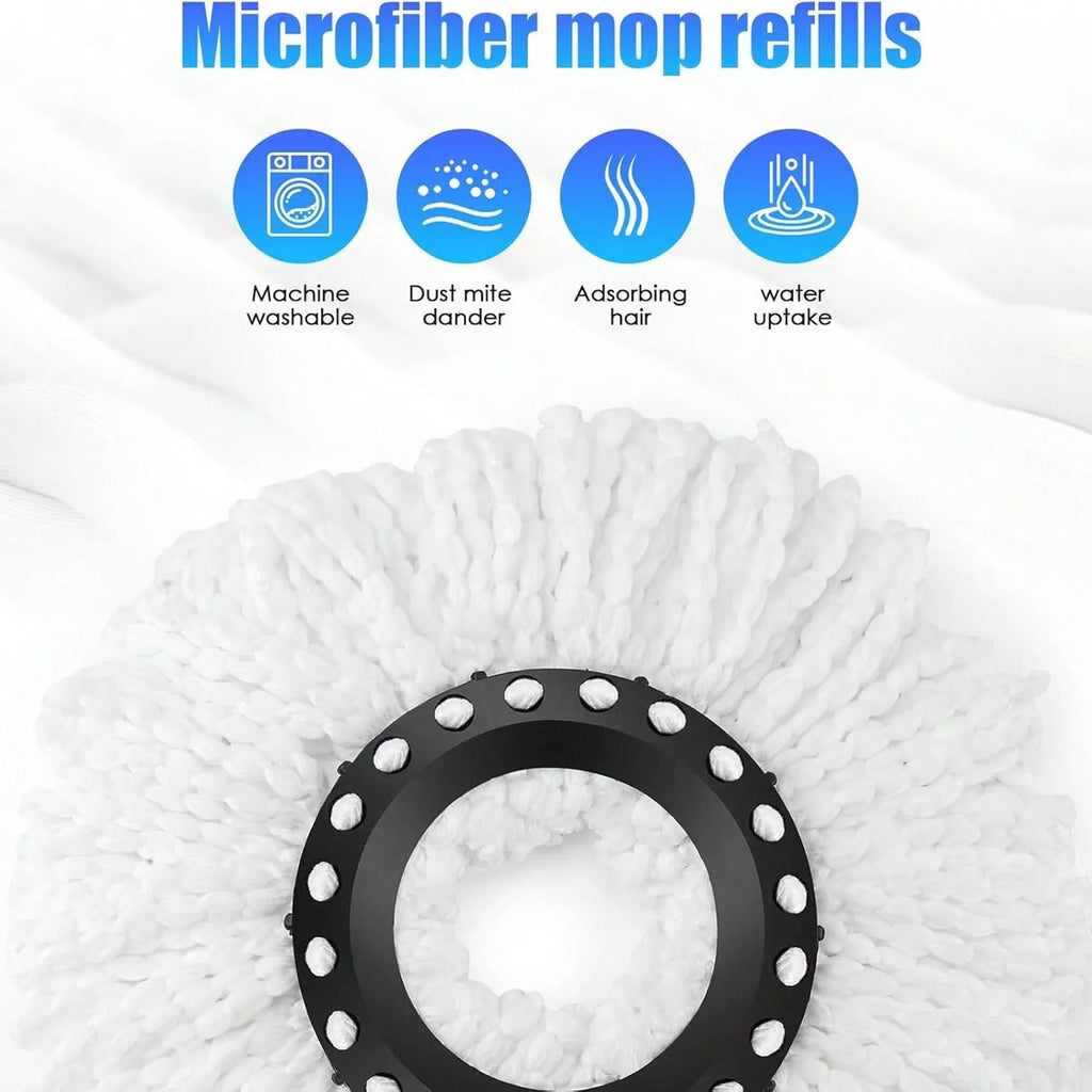 Spin Mop and Bucket Set with Soap Dispenser & 2 Mop Heads – image 2