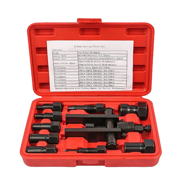 Internal Bearing Puller Kit 10 Piece with Storage Case