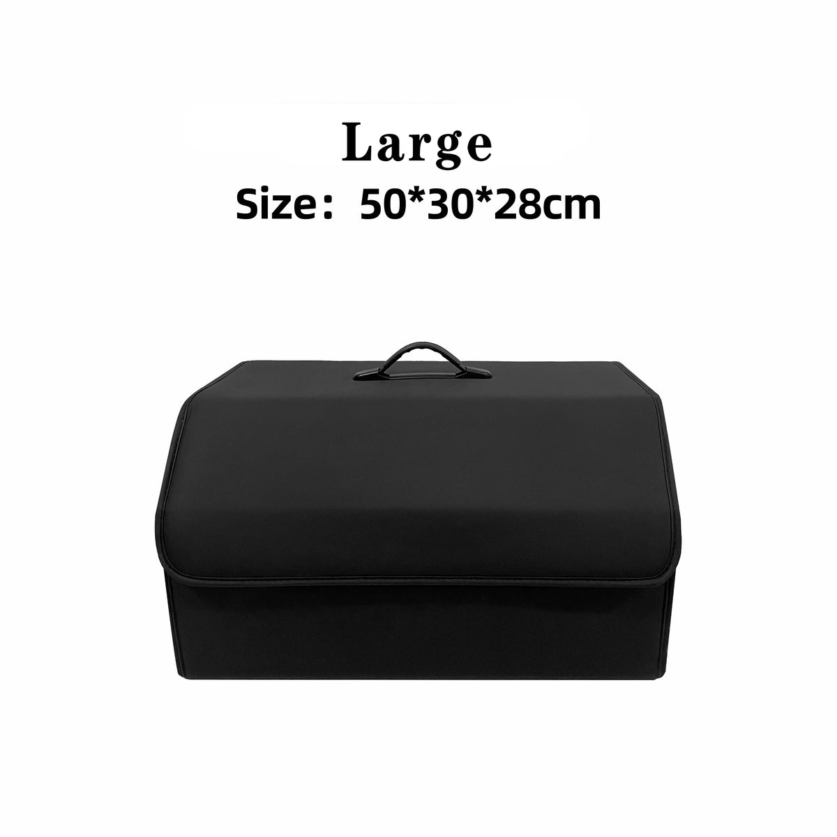 Car Trunk Organizer with Lid, Collapsible PU Leather Storage Box – image 8