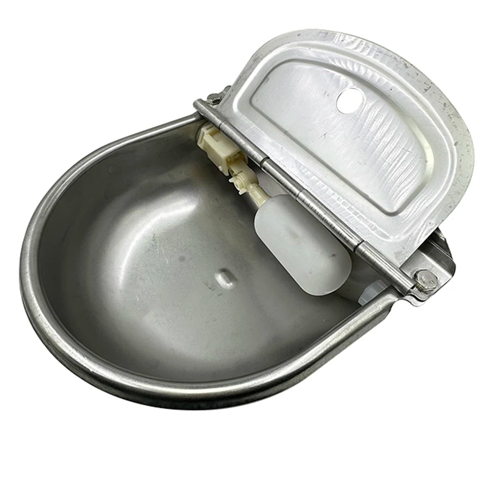 Stainless Steel Automatic Livestock Water Bowl with Float Valve