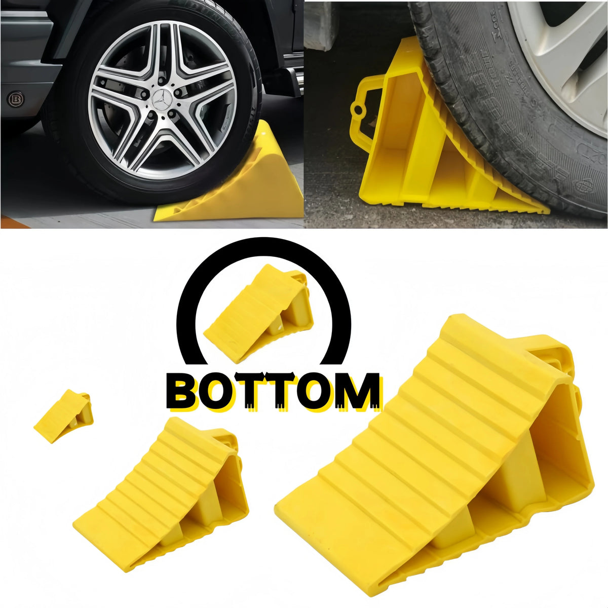 Wheel Chock – Anti-Slip Tire Stop Block for Car, RV & Trailer – image 2