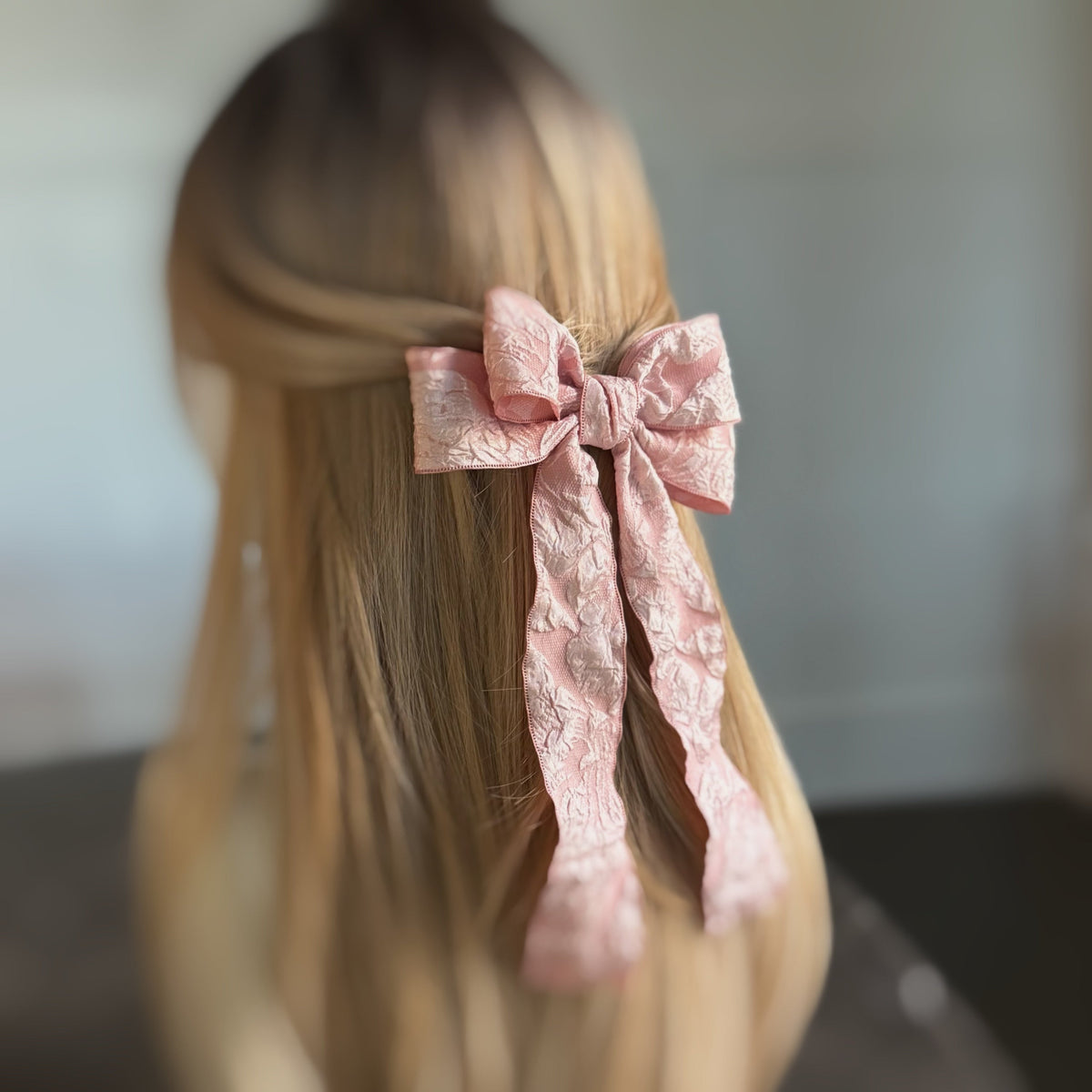 Hair Clip, Vintage Rosette Bow Design – image 10