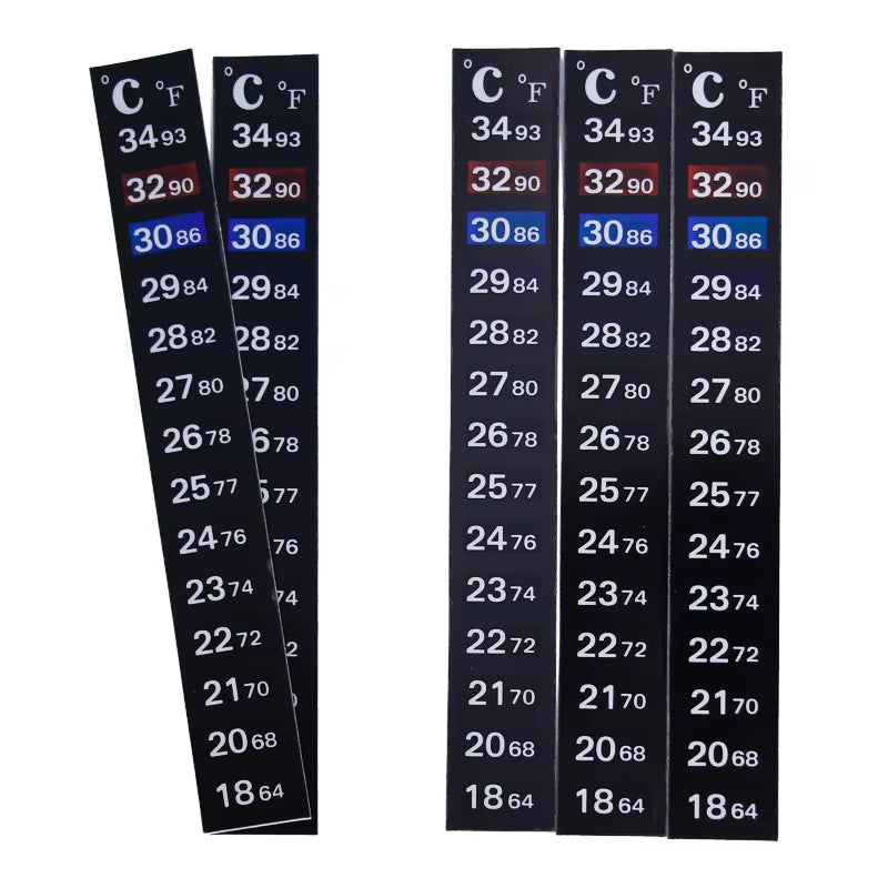 Aquarium Thermometer Strips - Stick-On Fish Tank Temperature Stickers – image 4