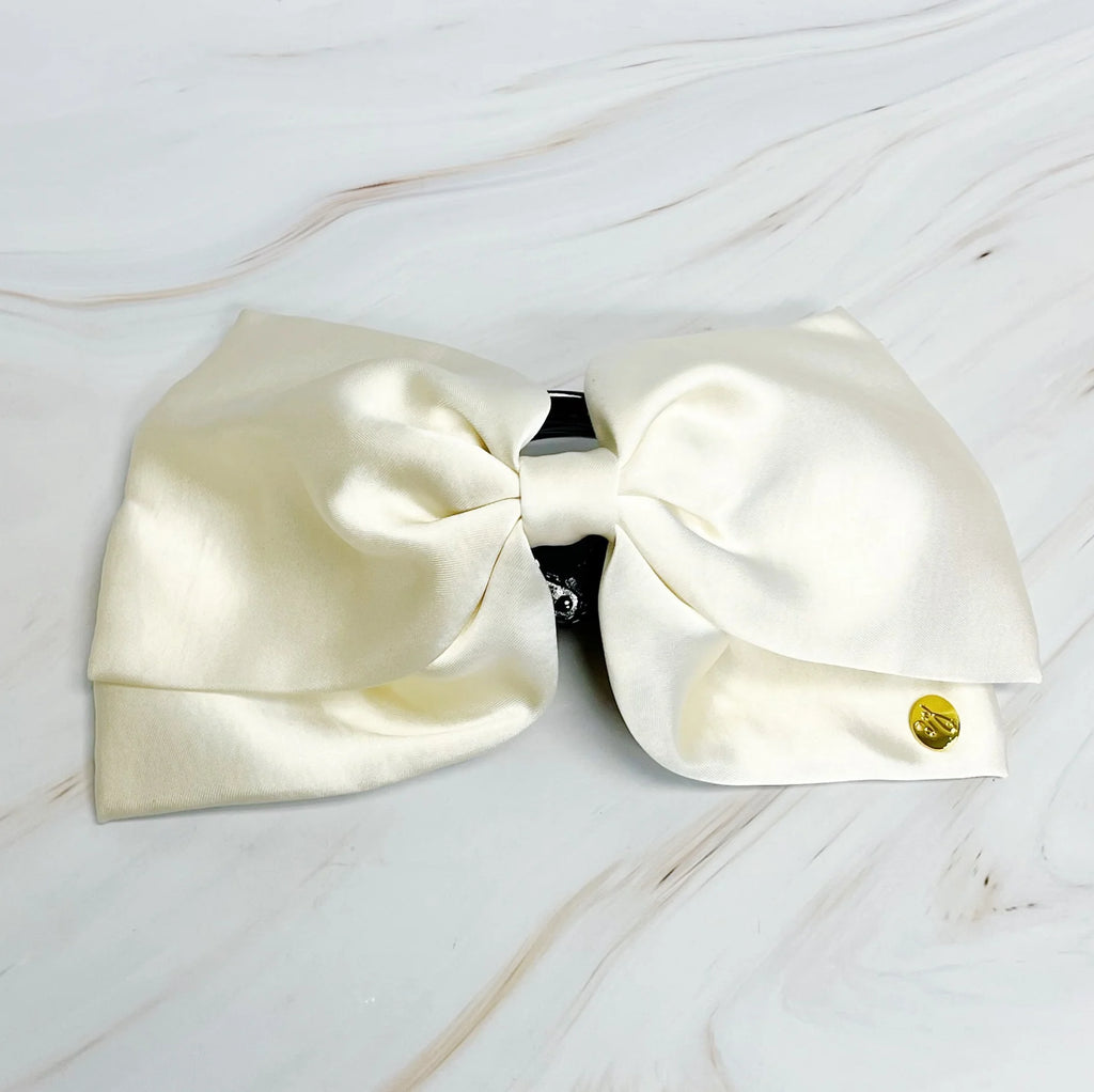Bow Hair Claw Clip – Large Velvet Bow Claw, 7 Inch – image 3