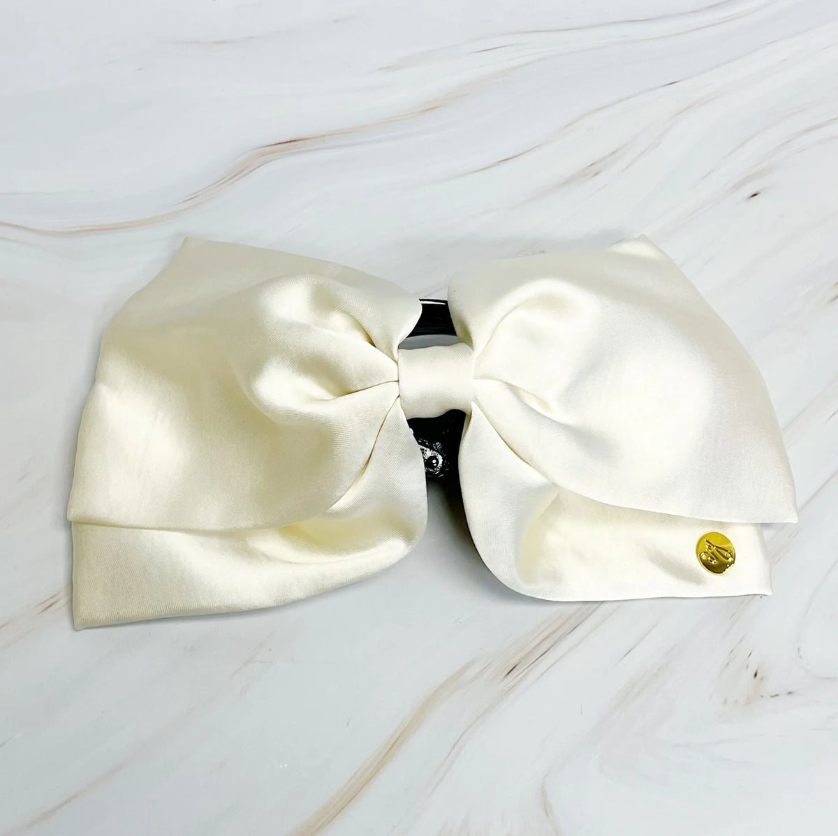 Bow Hair Claw Clip – Large Velvet Bow Claw, 7 Inch – image 3